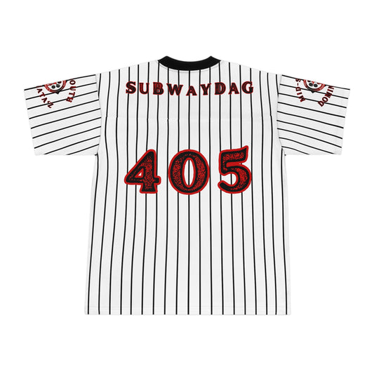 MSD SDG Pinstripe Football Jersey (White)