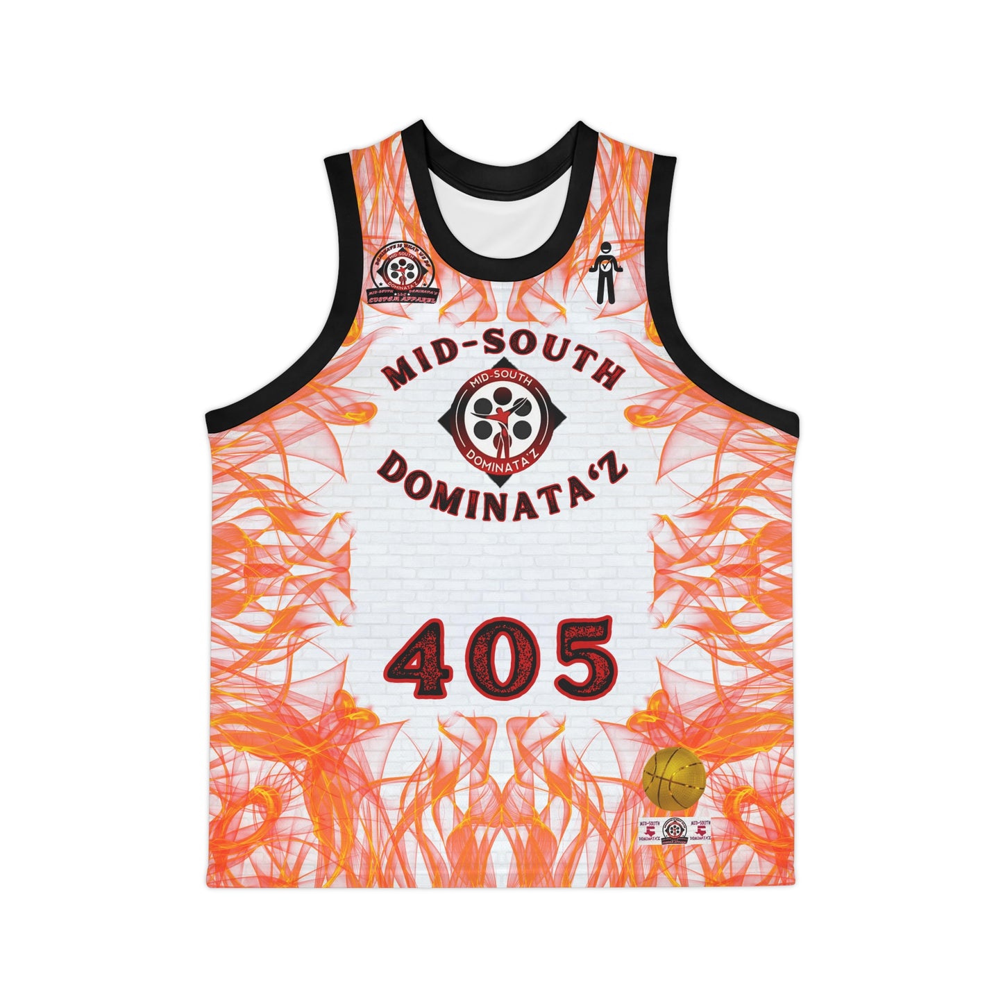 MSD Custom Brick City Basketball Jersey (White)