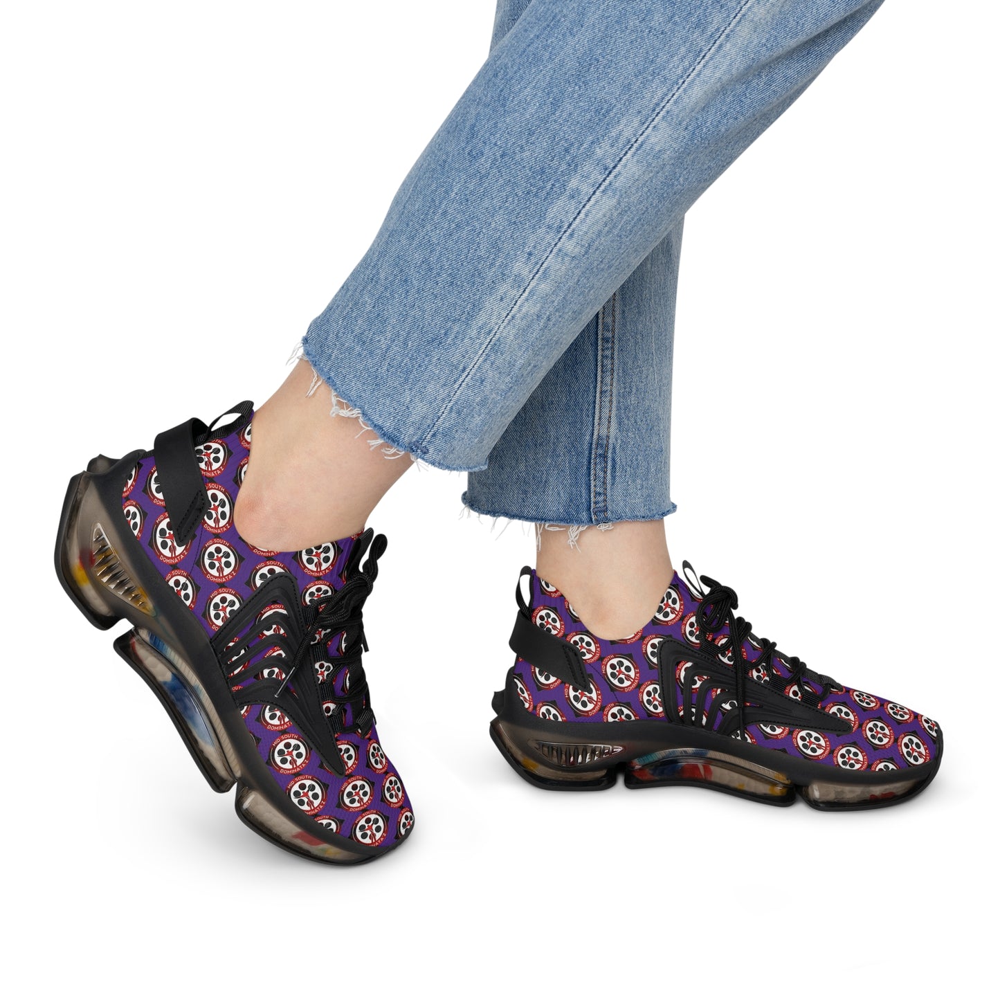 Women's MSD Collection Mesh Sports Sneakers (Purple)