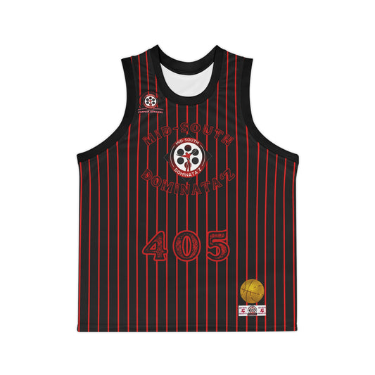 MSD SDG Pinstripe Basketball Jersey (Black)