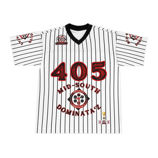 MSD Tora's Touch Pinstripe Football Jersey (White)