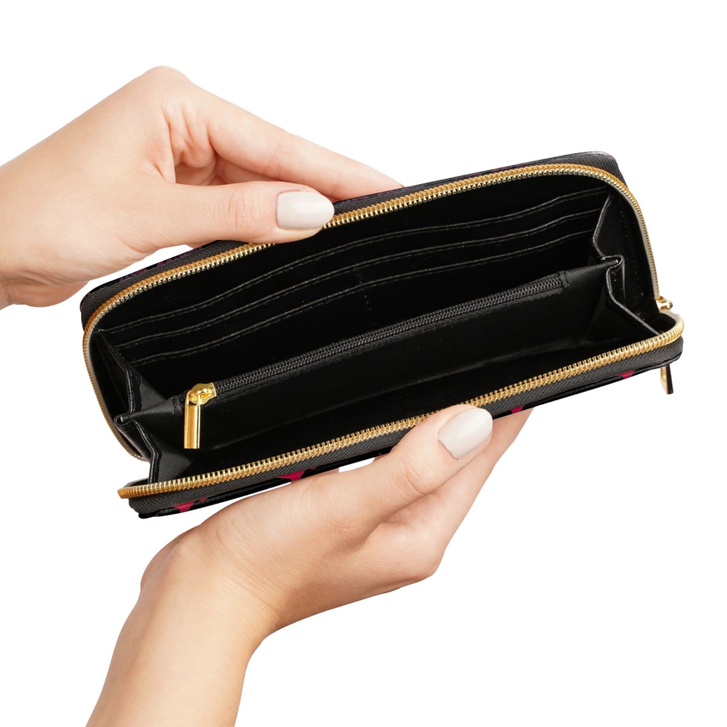 MSD States Zipper Wallet (Black)