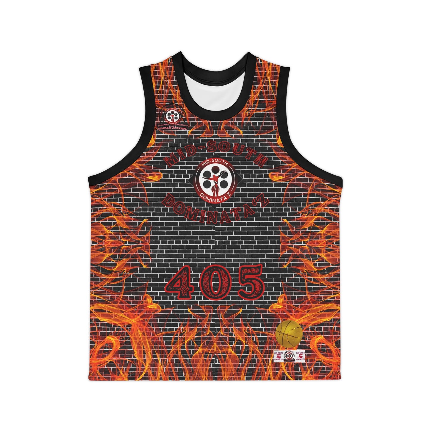 MSD Mari P Brick City Basketball Jersey (Black)