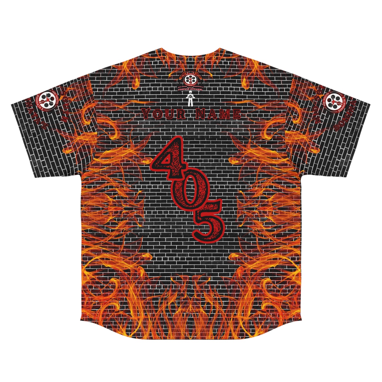 MSD Custom Brick City Baseball Jersey (Black)