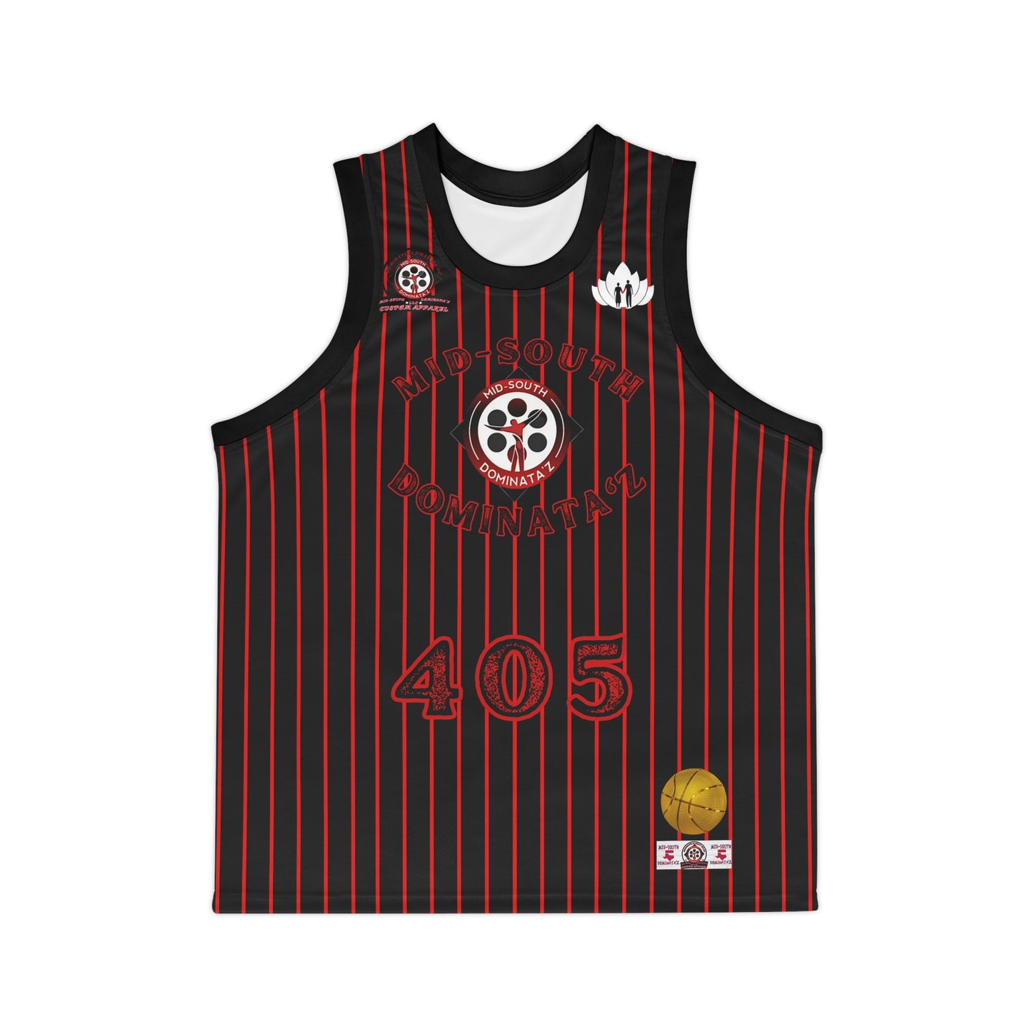 MSD Mama Nita Pinstripe Basketball Jersey (Black)