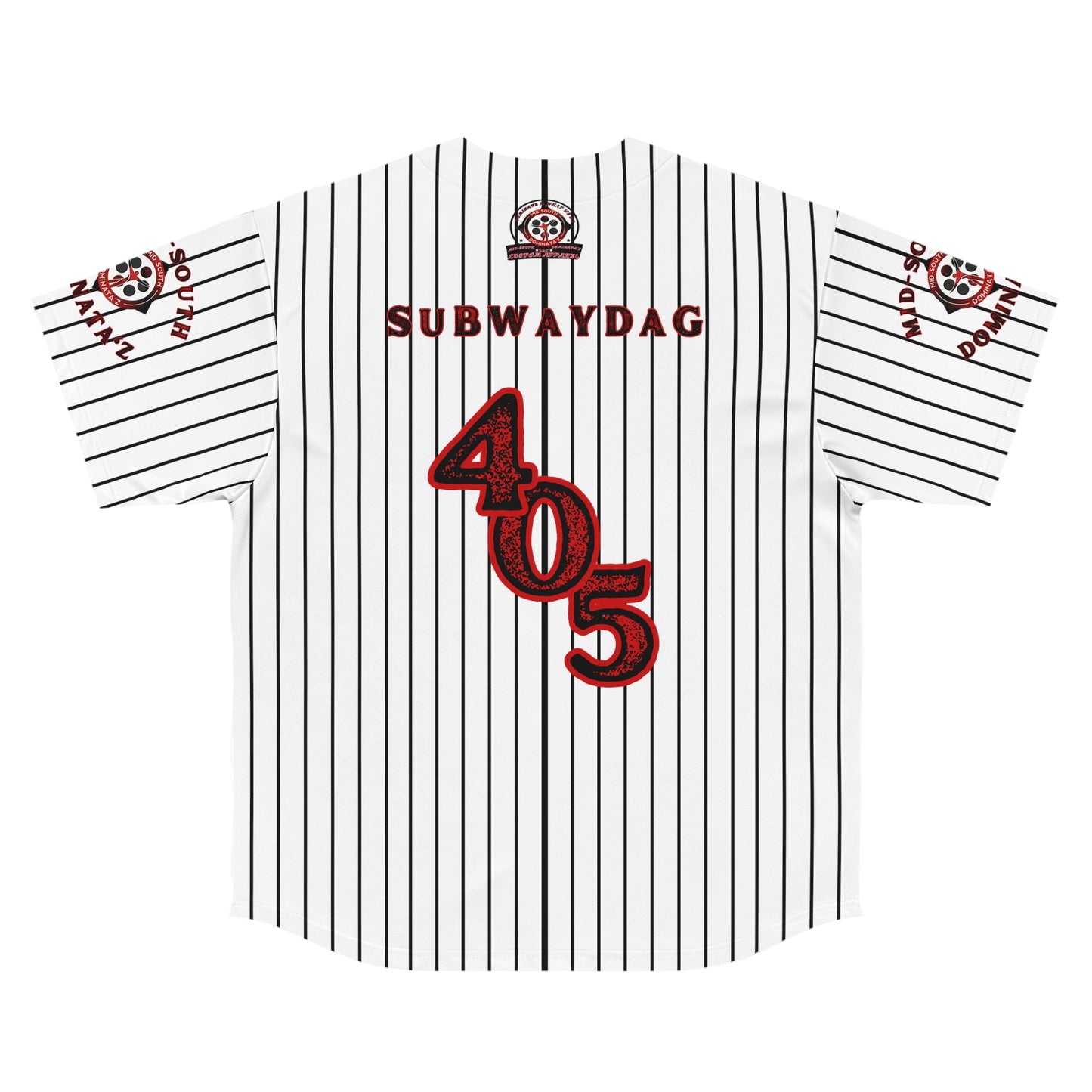 MSD SDG Pinstripe Baseball Jersey (White)