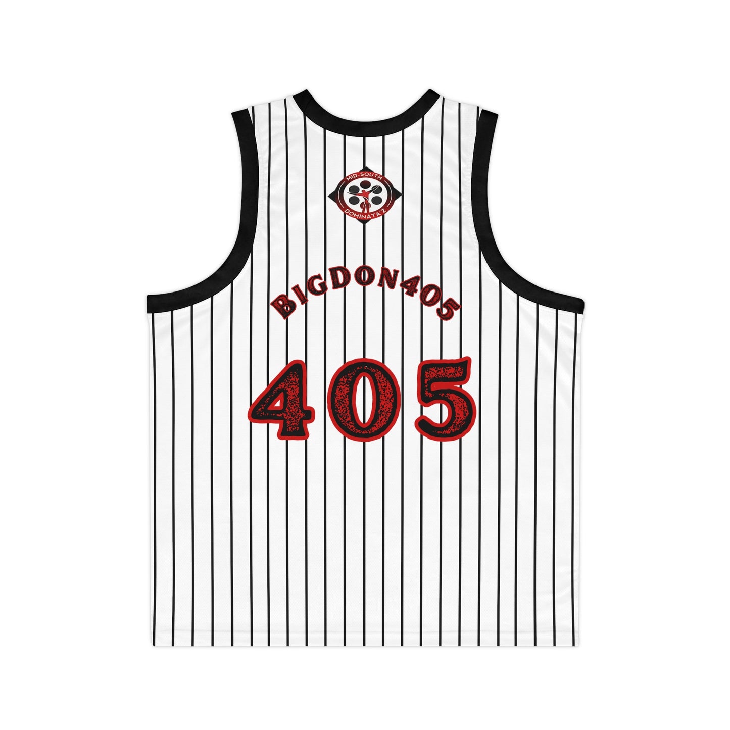 MSD BigDon405 Pinstripe Basketball Jersey (White)