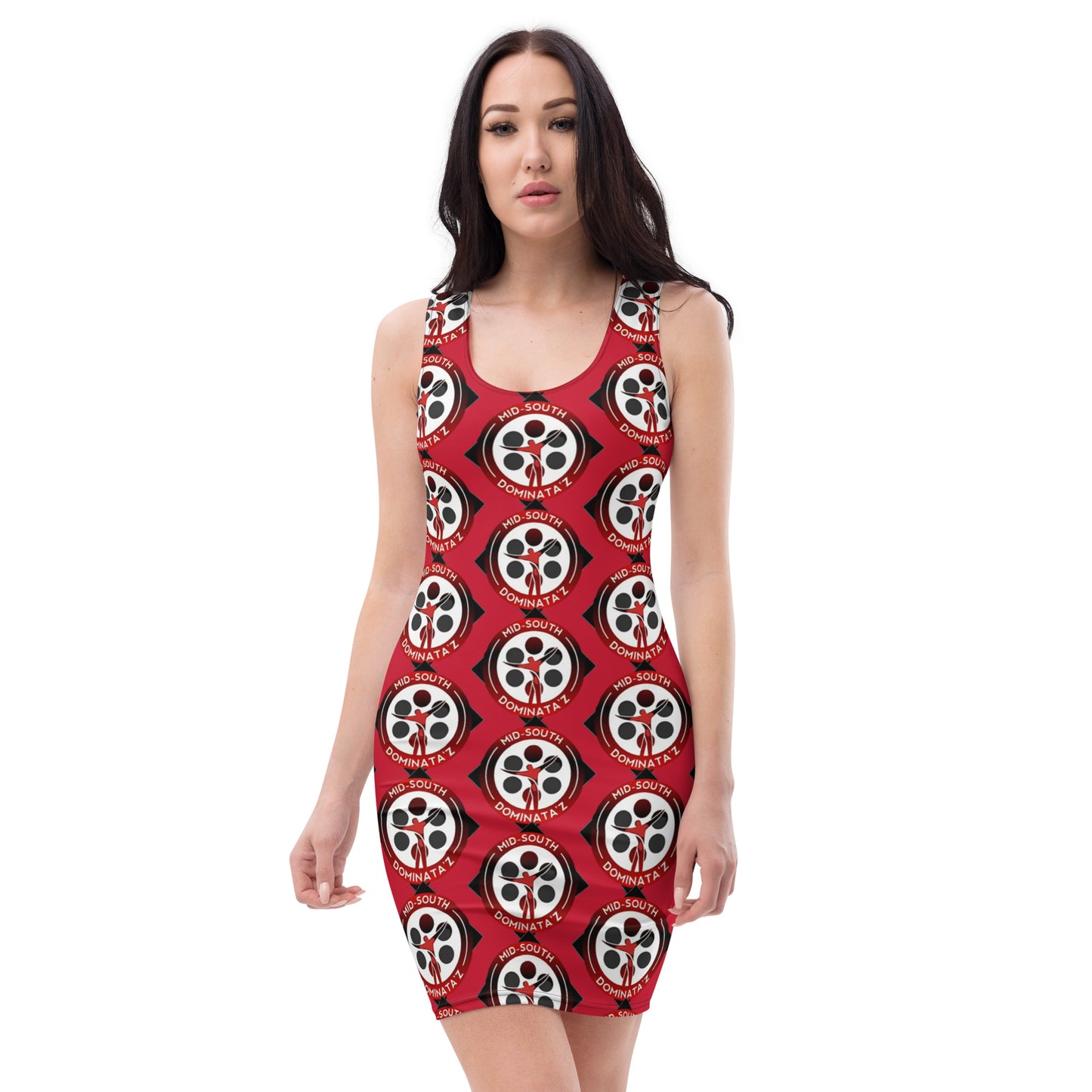 MSD Collection Fitted Dress (Red)