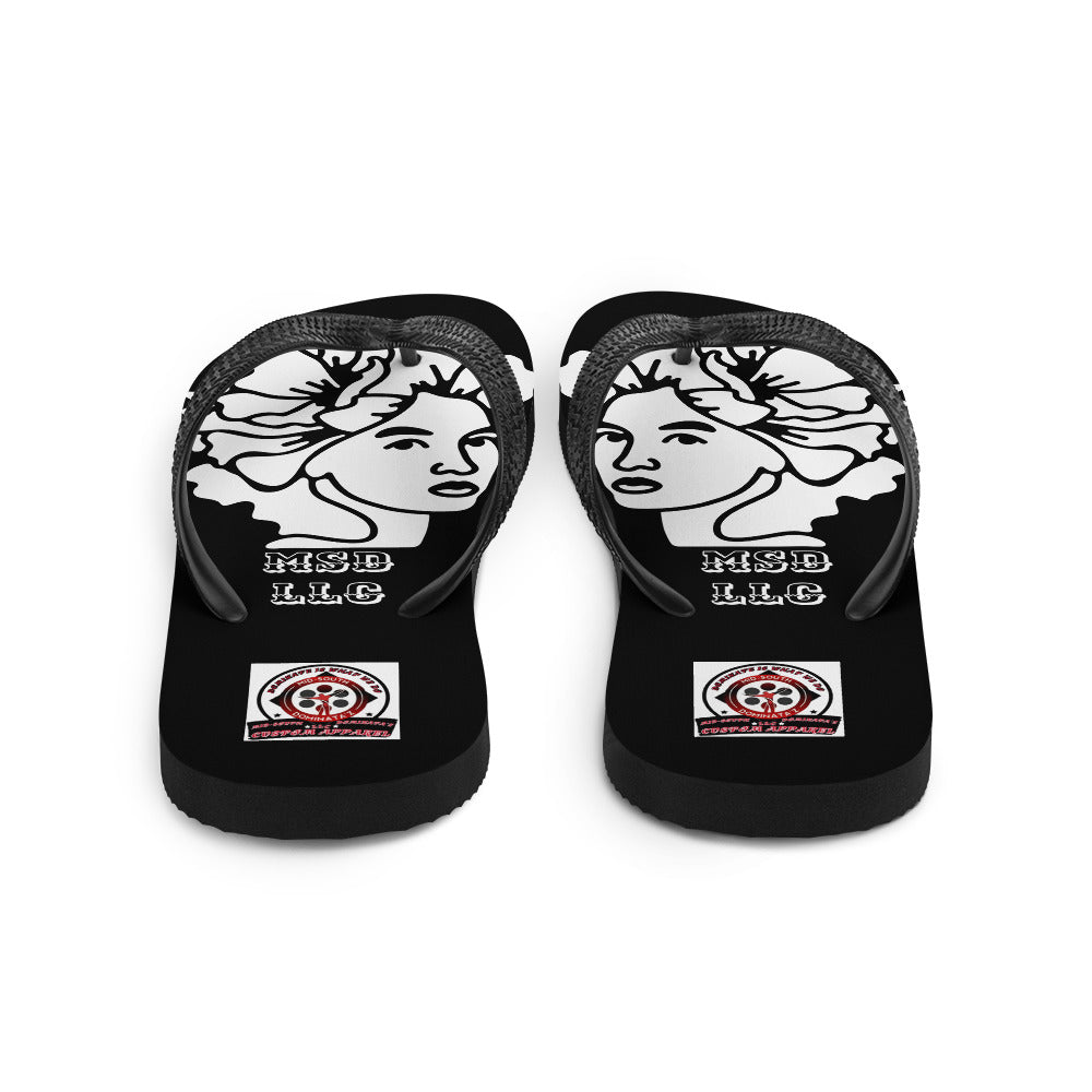 MSD LLC Flip-Flops (Black)