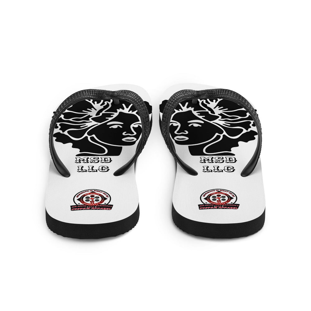 MSD LLC Flip-Flops (White)