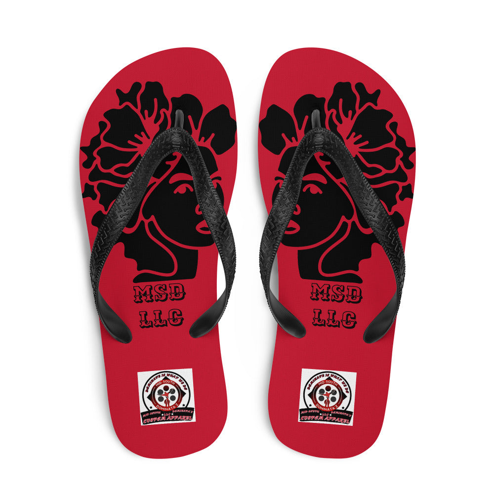 MSD LLC Flip-Flops (Red)