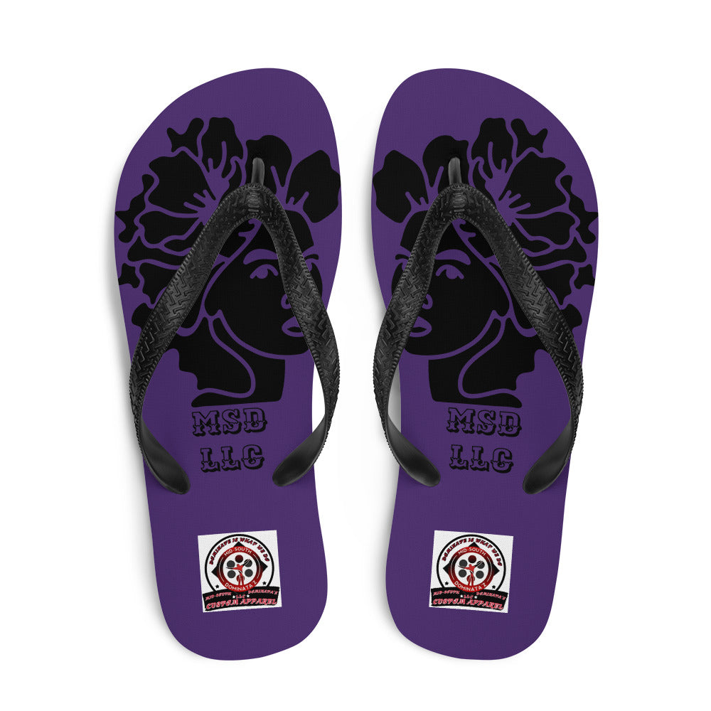 MSD LLC Flip-Flops (Purple)